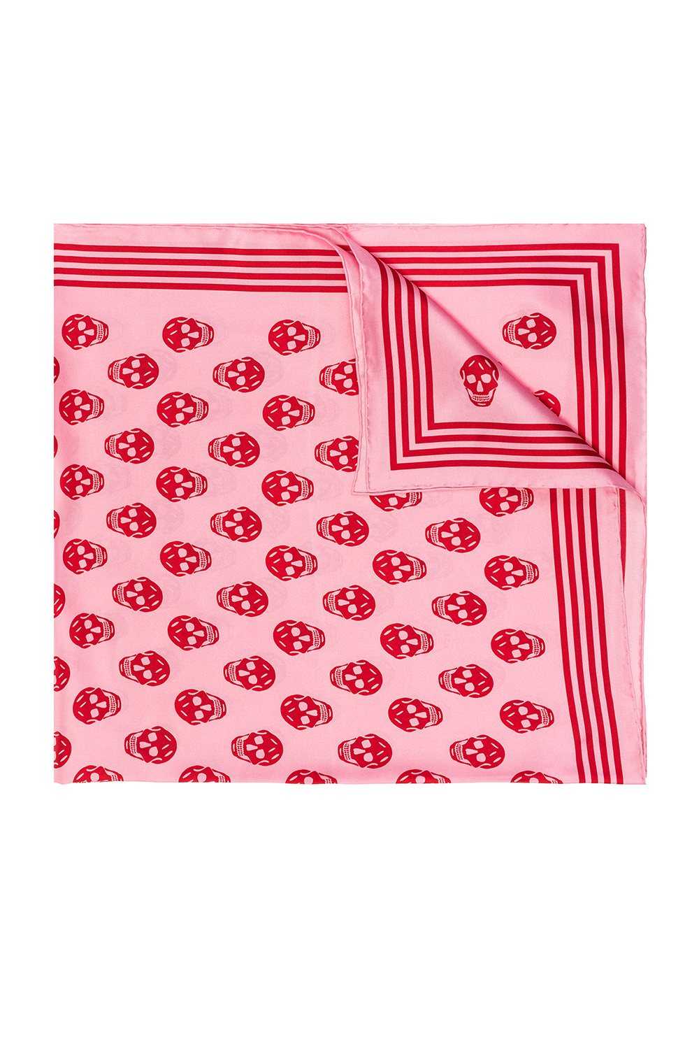 マフラー・ストール alexander mcqueen Pink alpaca blend scarf Ca Skull 104X120 Scarf - Alexander Mcqueen - Pink - Wool